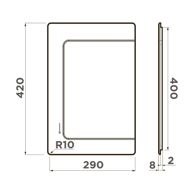Разделочная доска Omoikiri CB-BASIC-400-GB, 4999101