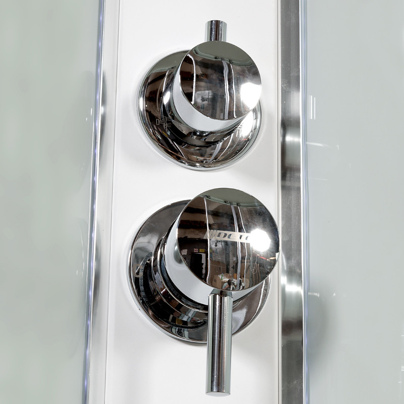 Душевая кабина DTO A 102 R LED с кнопкой и гидромассажем (120x80)